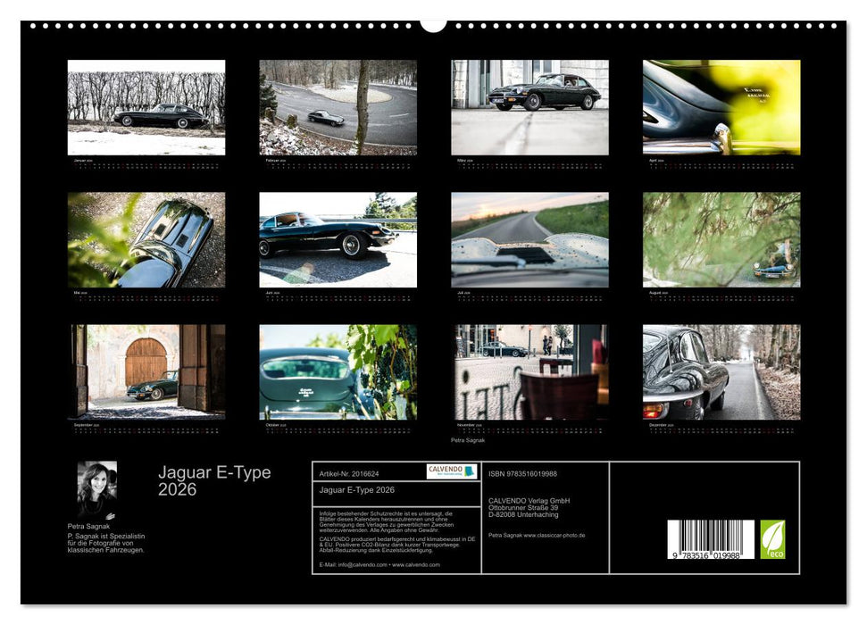 Jaguar E-Type 2026 (CALVENDO Premium Wandkalender 2026)