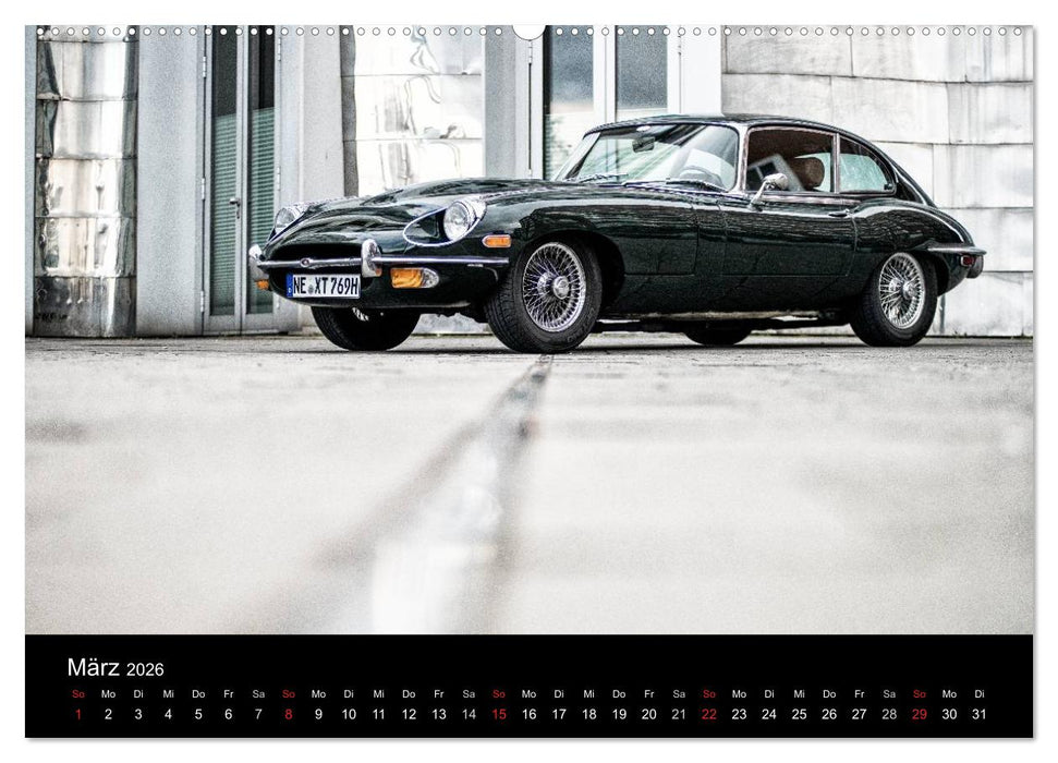 Jaguar E-Type 2026 (CALVENDO Premium Wandkalender 2026)
