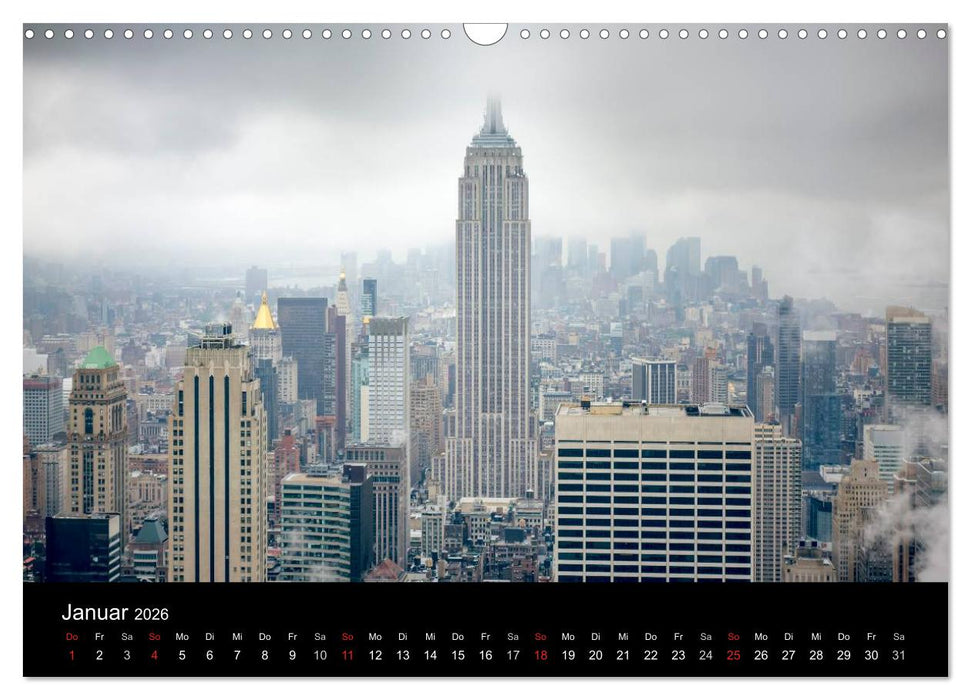 Perspektiven einer Weltstadt - New York (CALVENDO Wandkalender 2026)