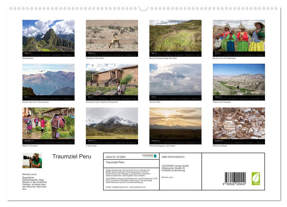 Traumziel Peru (CALVENDO Premium Wandkalender 2026)