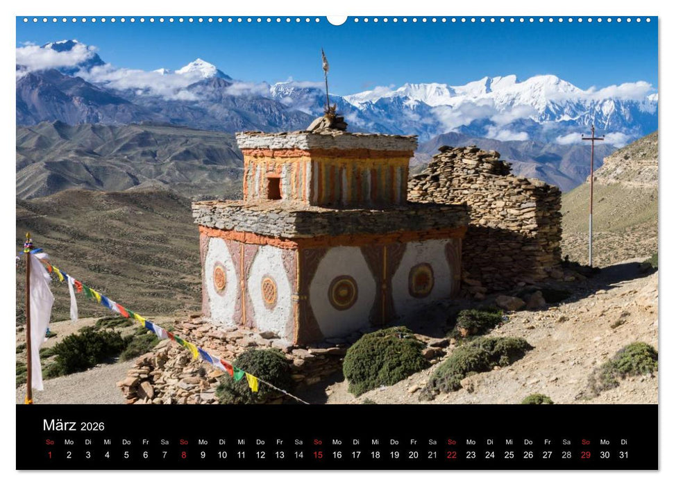 MUSTANG - das verborgene Königreich im Himalaya (CALVENDO Wandkalender 2026)