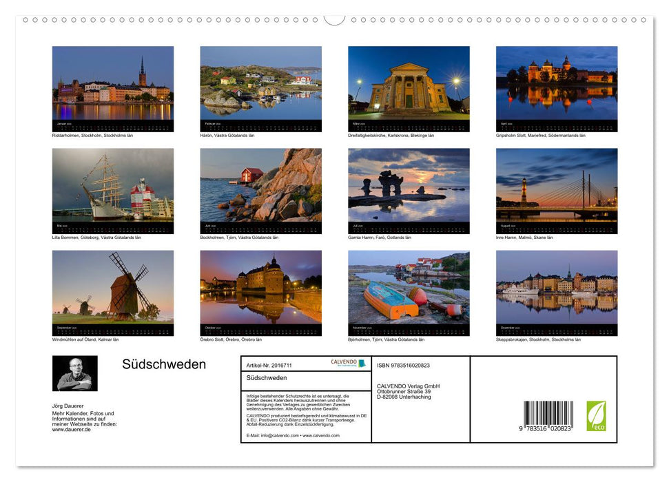 Südschweden (CALVENDO Premium Wandkalender 2026)