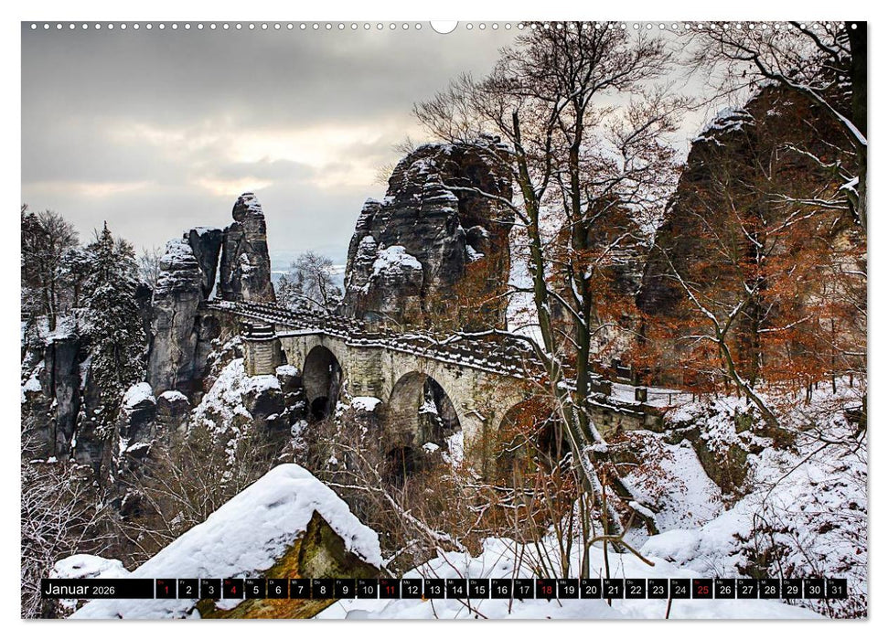 Bilder aus dem Nationalpark Sächsische Schweiz (CALVENDO Wandkalender 2026)