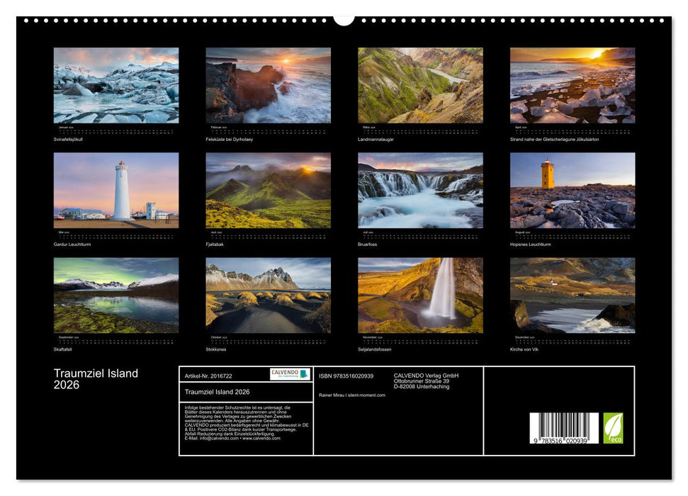 Traumziel Island 2026 (CALVENDO Premium Wandkalender 2026)
