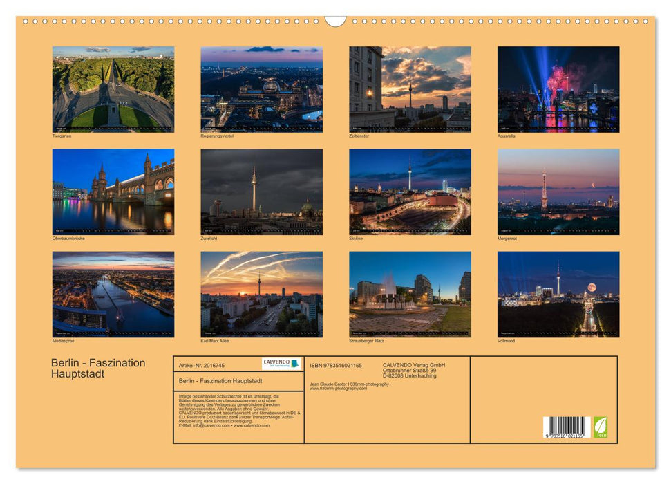 Berlin - Faszination Hauptstadt (CALVENDO Wandkalender 2026)