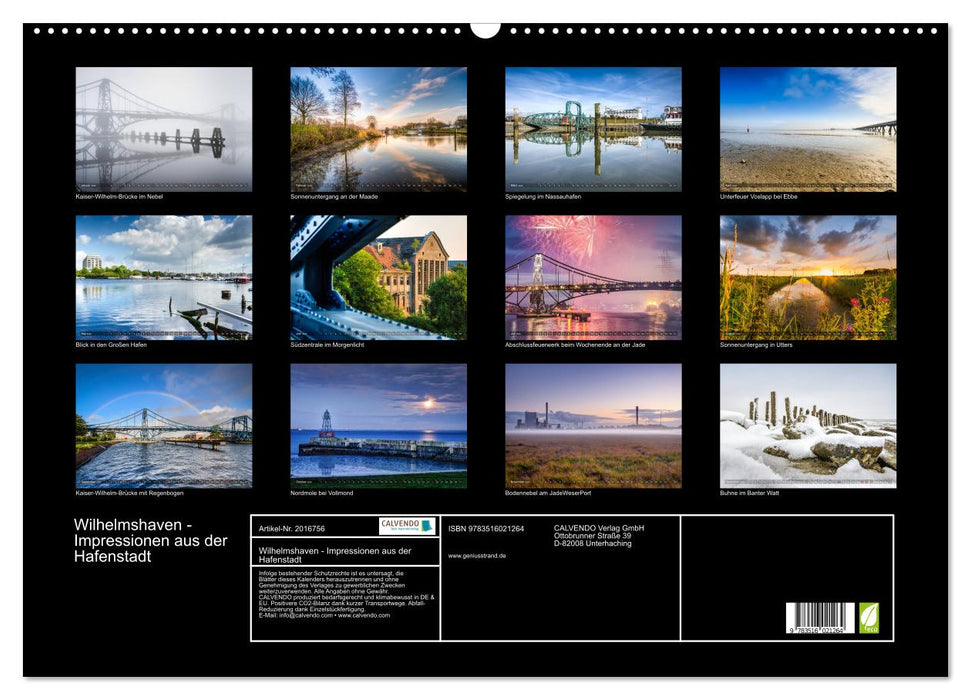 Wilhelmshaven - Impressionen aus der Hafenstadt (CALVENDO Wandkalender 2026)