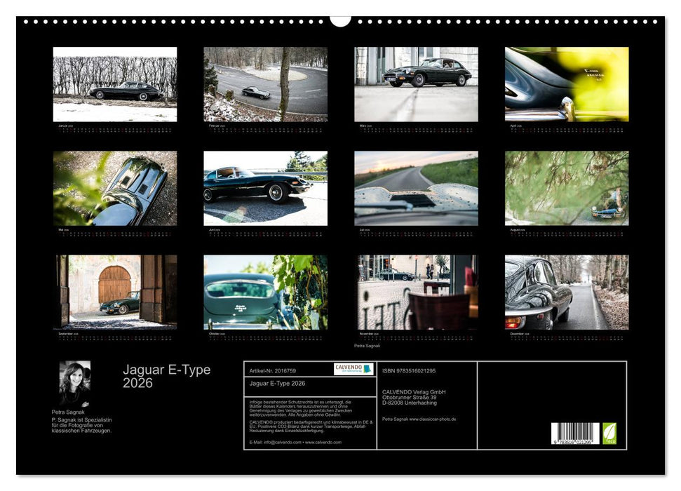 Jaguar E-Type 2026 (CALVENDO Wandkalender 2026)