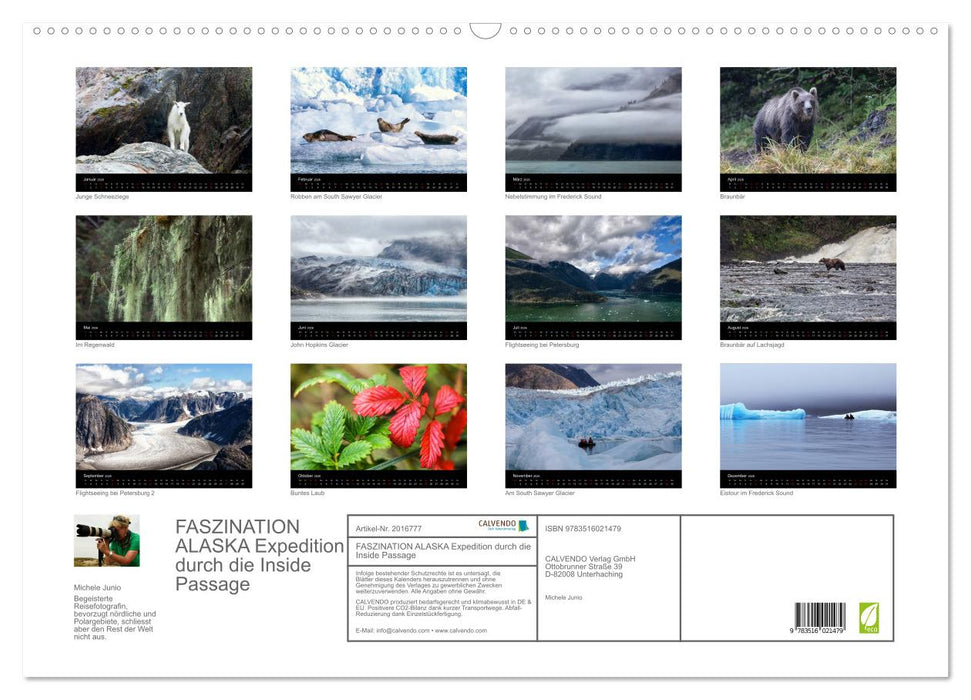FASZINATION ALASKA Expedition durch die Inside Passage (CALVENDO Wandkalender 2026)