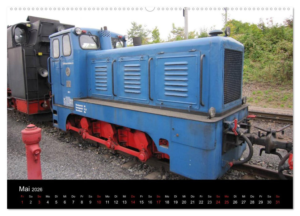 Sächsische Dampfeisenbahnen 2026 (CALVENDO Premium Wandkalender 2026)