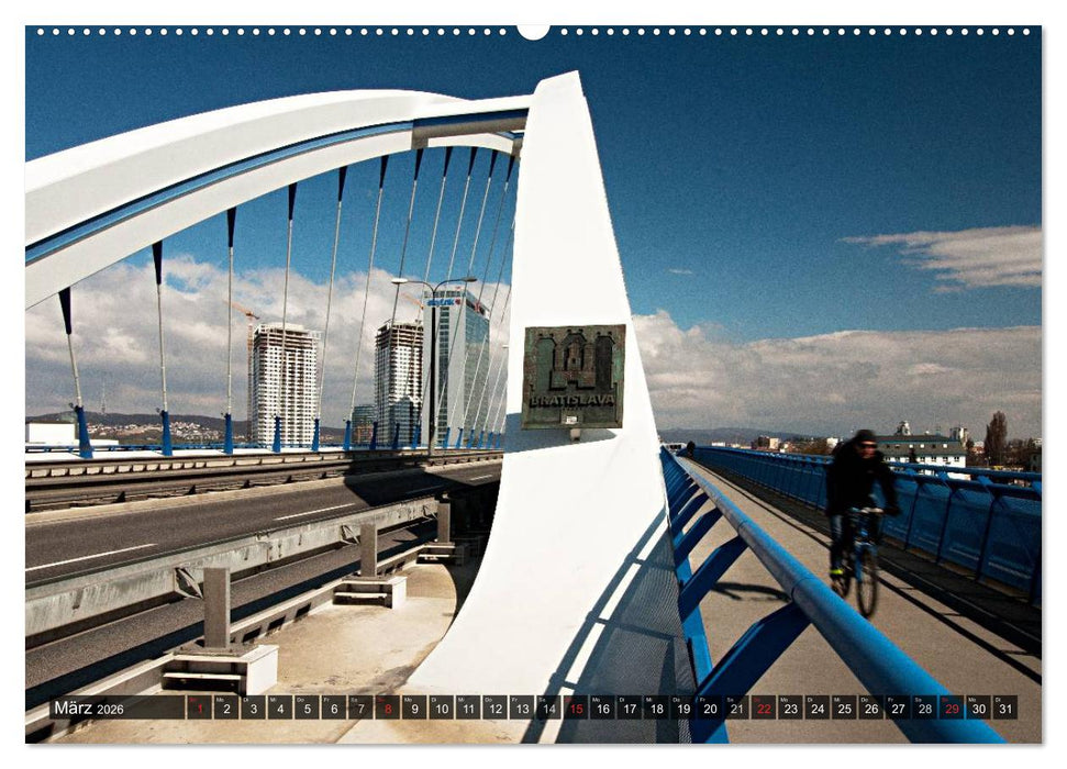 Donaumetropole Bratislava (CALVENDO Premium Wandkalender 2026)