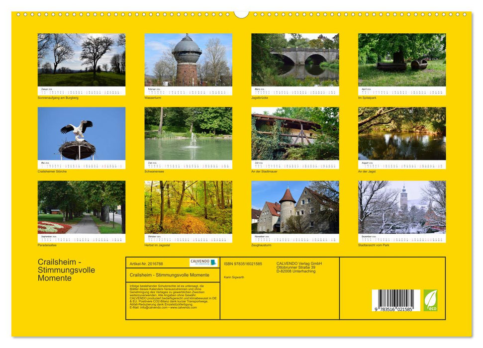 Crailsheim - Stimmungsvolle Momente (CALVENDO Premium Wandkalender 2026)