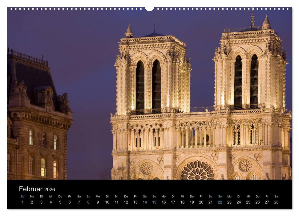Paris bei Nacht 2026 (CALVENDO Premium Wandkalender 2026)