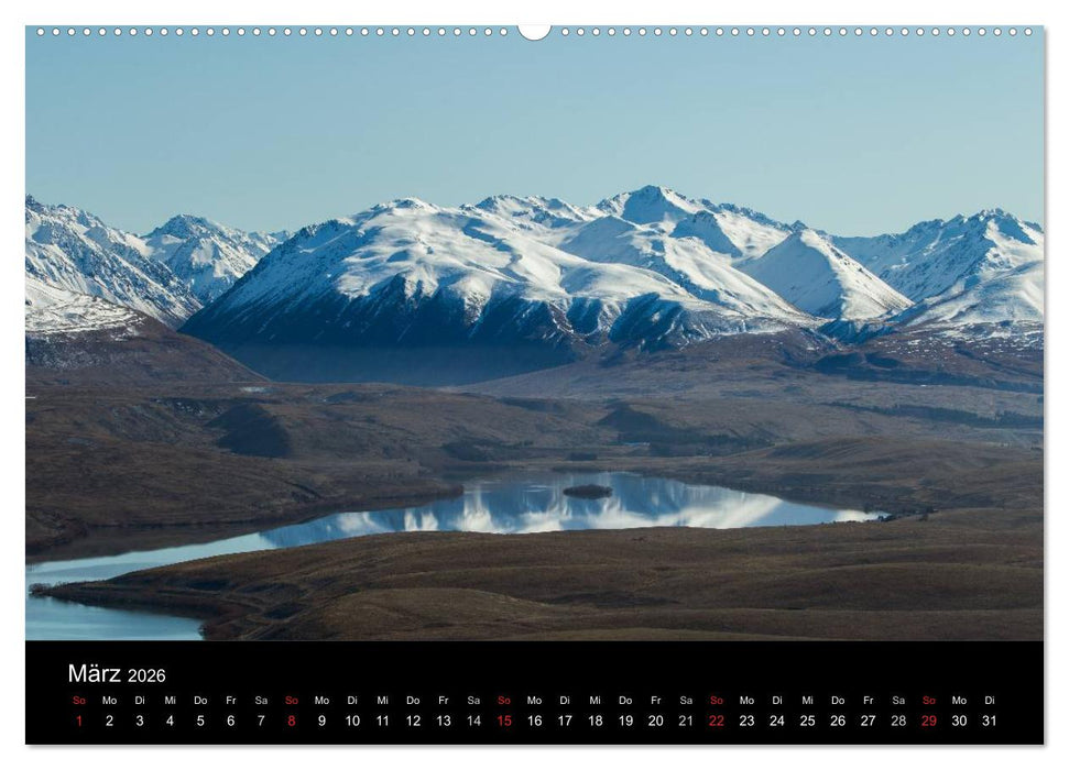 South Island - Neuseelands Südinsel (CALVENDO Premium Wandkalender 2026)