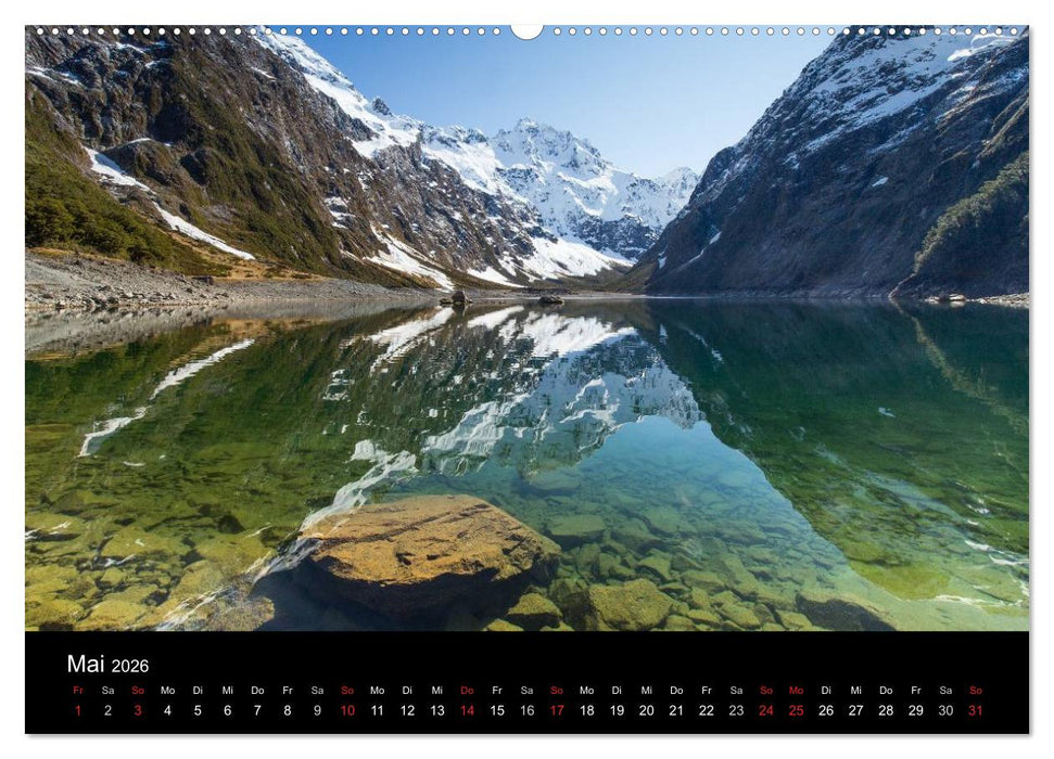 South Island - Neuseelands Südinsel (CALVENDO Premium Wandkalender 2026)