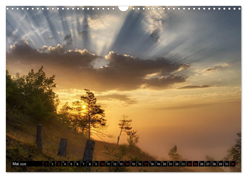 Lichtstimmungen Thüringen - Eine Reise von Morgens bis Abends (CALVENDO Wandkalender 2026)