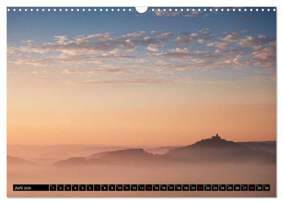 Lichtstimmungen Thüringen - Eine Reise von Morgens bis Abends (CALVENDO Wandkalender 2026)