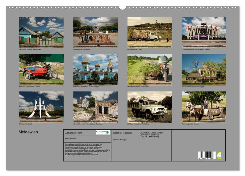 Moldawien (CALVENDO Wandkalender 2026)