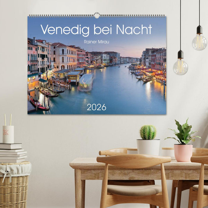 Venedig bei Nacht 2026 (CALVENDO Wandkalender 2026)