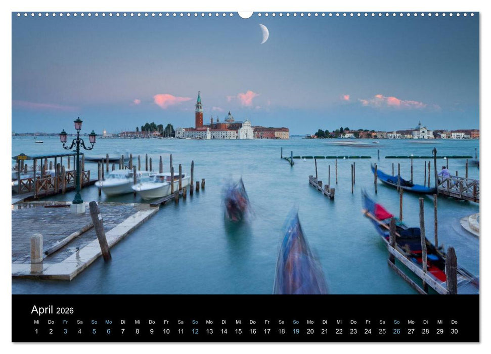 Venedig bei Nacht 2026 (CALVENDO Wandkalender 2026)