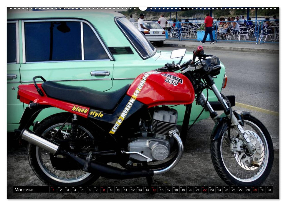 Motorrad-Legenden: JAWA (CALVENDO Wandkalender 2026)