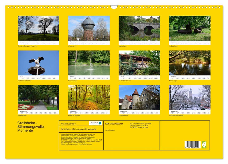 Crailsheim - Stimmungsvolle Momente (CALVENDO Wandkalender 2026)