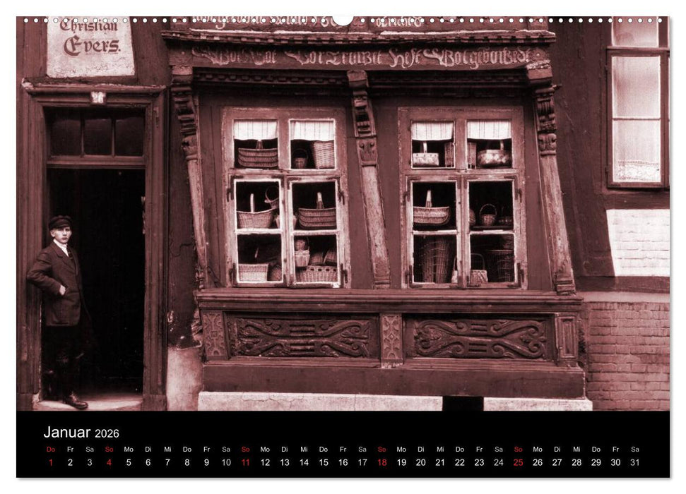 Hildesheimer Schaufenster um 1900 (CALVENDO Wandkalender 2026)