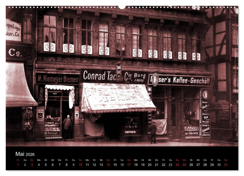 Hildesheimer Schaufenster um 1900 (CALVENDO Wandkalender 2026)