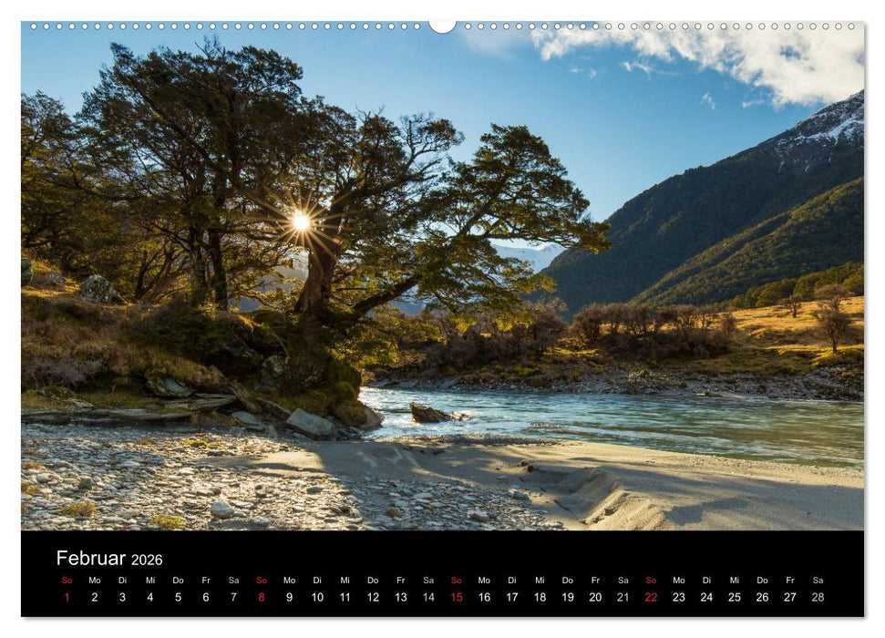 South Island - Neuseelands Südinsel (CALVENDO Wandkalender 2026)