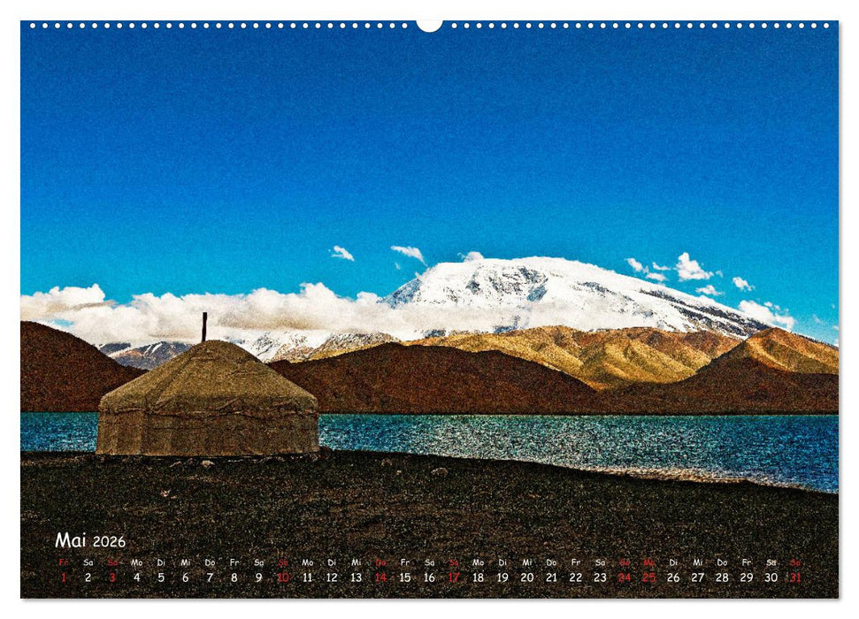 Faszinierende Landschaften entlang der chinesischen Seidenstrasse (CALVENDO Wandkalender 2026)