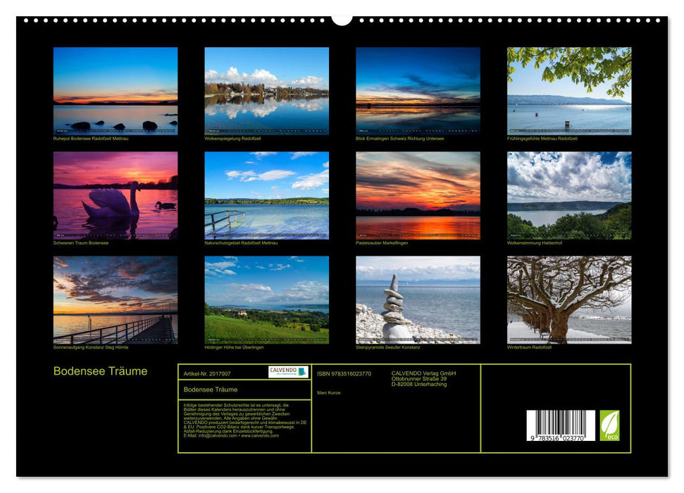 Bodensee Träume (CALVENDO Premium Wandkalender 2026)