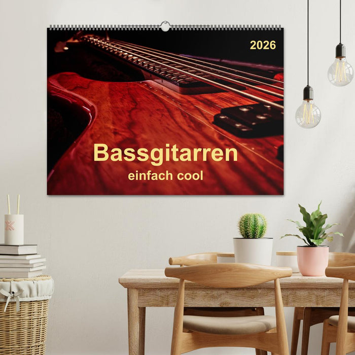 Bassgitarren - einfach cool (CALVENDO Wandkalender 2026)