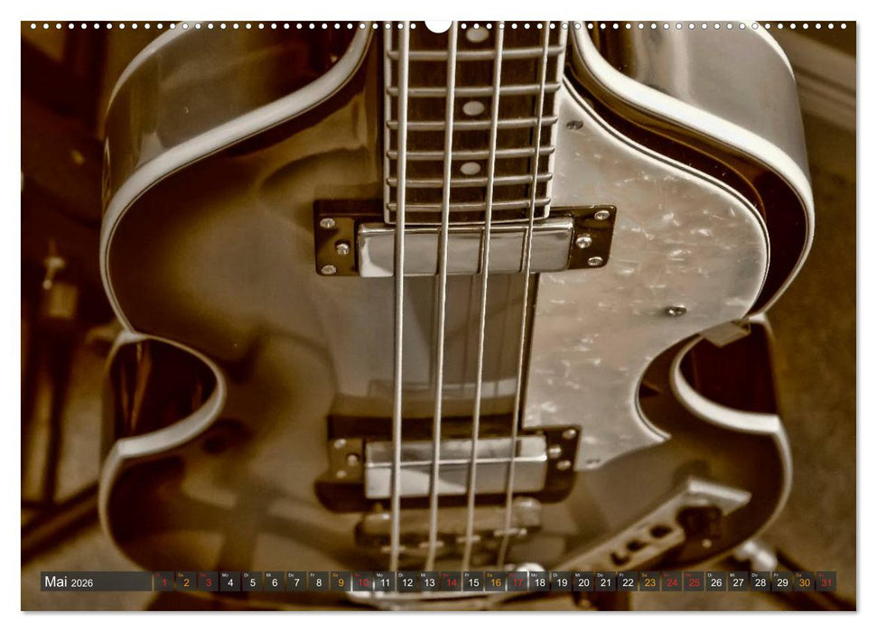 Bassgitarren - einfach cool (CALVENDO Wandkalender 2026)