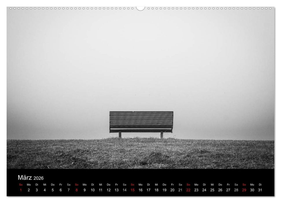 Monochrom 2026 (CALVENDO Premium Wandkalender 2026)