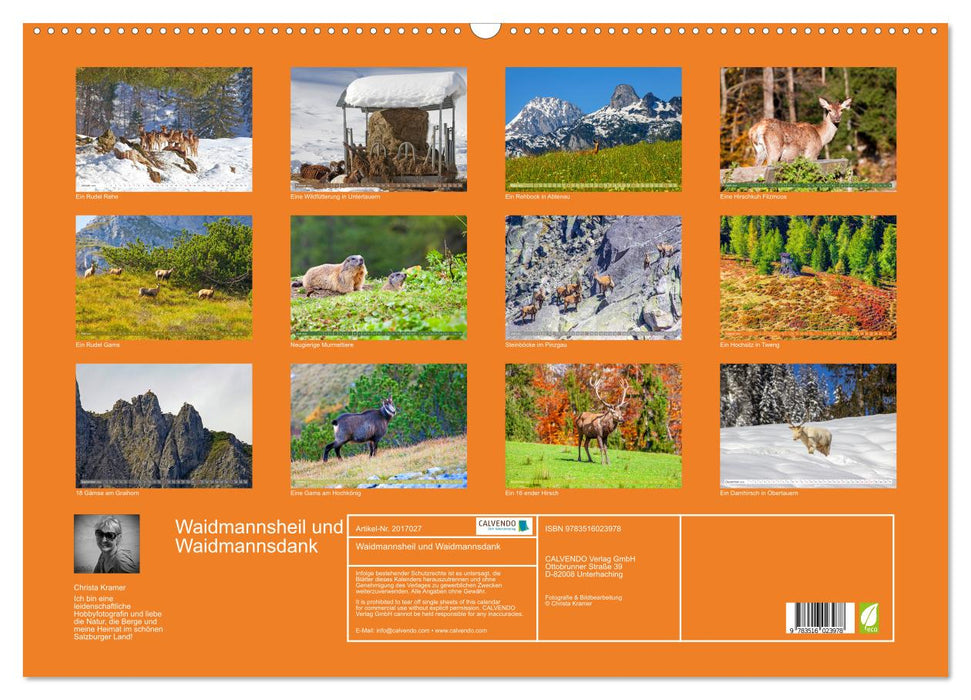 Waidmannsheil und Waidmannsdank (CALVENDO Wandkalender 2026)