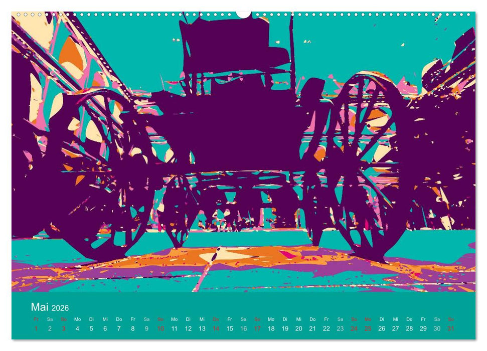 WIEN popartig (CALVENDO Premium Wandkalender 2026)