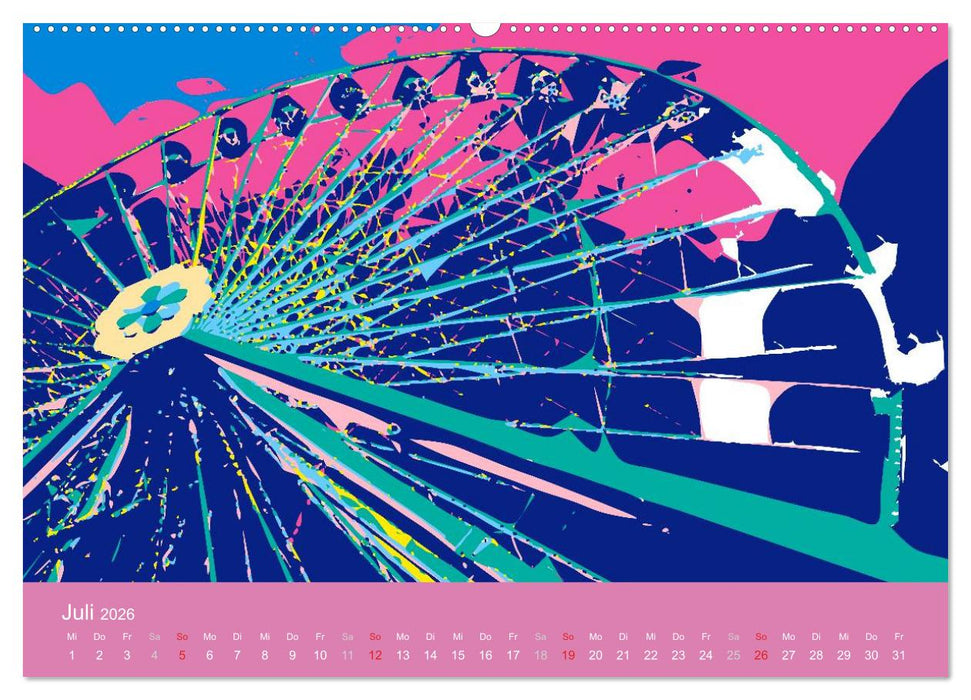 WIEN popartig (CALVENDO Premium Wandkalender 2026)