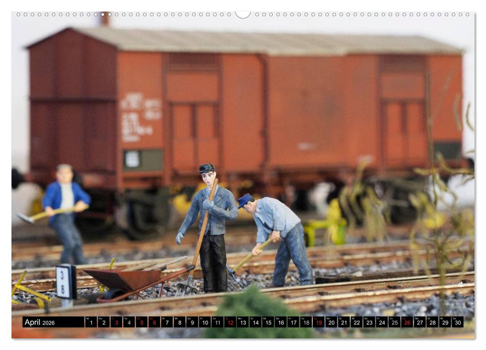 Kleine Bahnwelt in Spur 1 (CALVENDO Premium Wandkalender 2026)