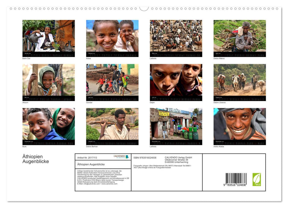 Äthiopien Augenblicke (CALVENDO Premium Wandkalender 2026)