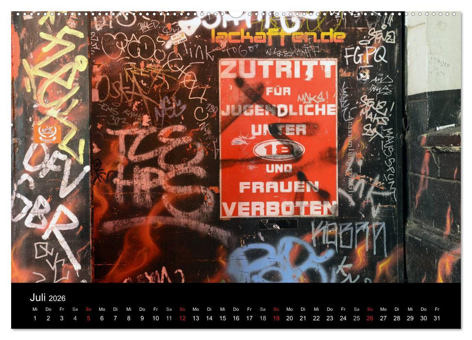 Sündige Meile - Reeperbahnbummel (CALVENDO Premium Wandkalender 2026)