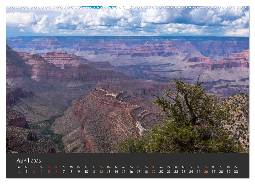 Die Canyons der USA (CALVENDO Premium Wandkalender 2026)