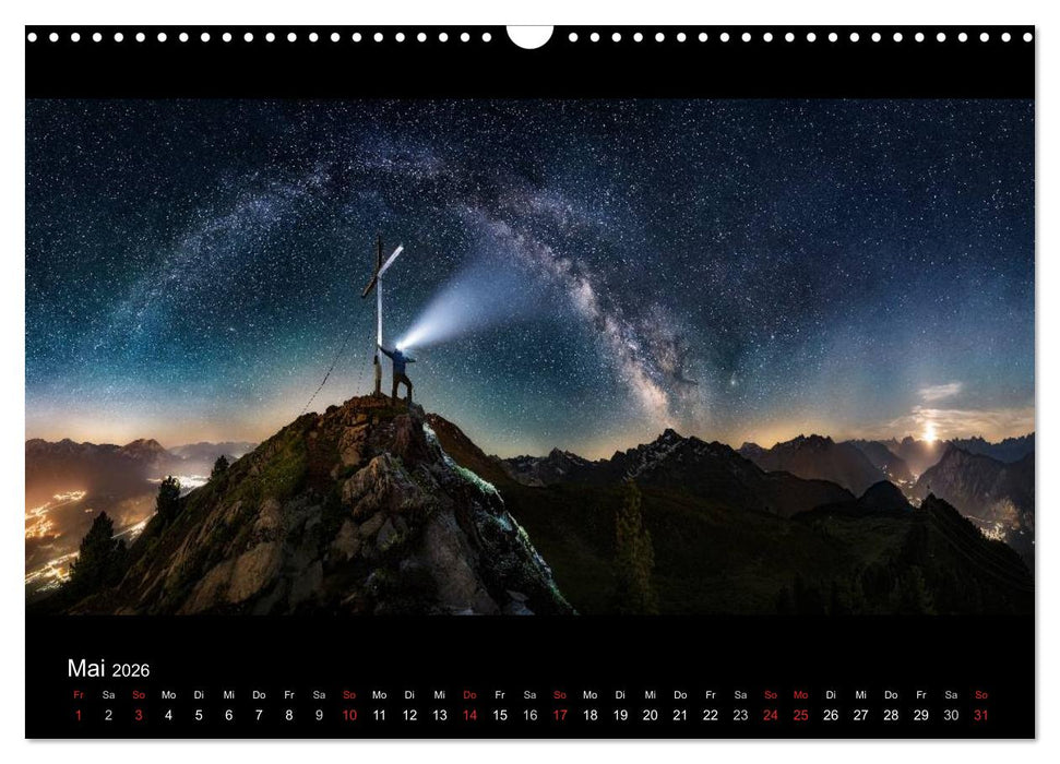 Sternensucher - Landschaft unter Sternen (CALVENDO Wandkalender 2026)