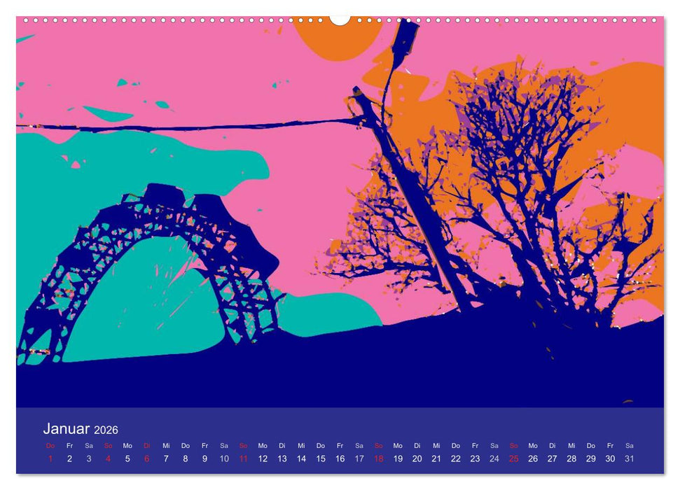 WIEN popartig (CALVENDO Wandkalender 2026)