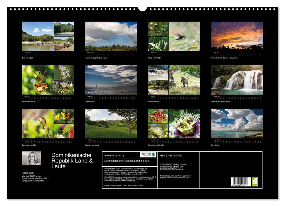Dominikanische Republik Land & Leute (CALVENDO Wandkalender 2026)