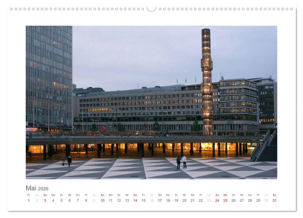 Stockholm - Licht des Nordens (CALVENDO Premium Wandkalender 2026)