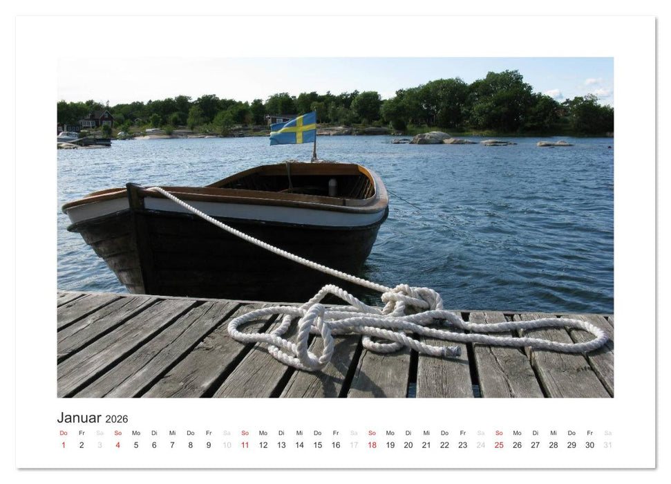 Stockholmer Schärengarten (CALVENDO Premium Wandkalender 2026)