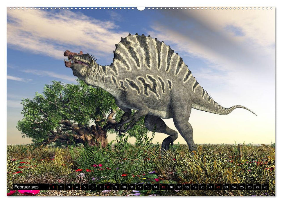 Dinosaurier. Urzeitliche Giganten (CALVENDO Wandkalender 2026)