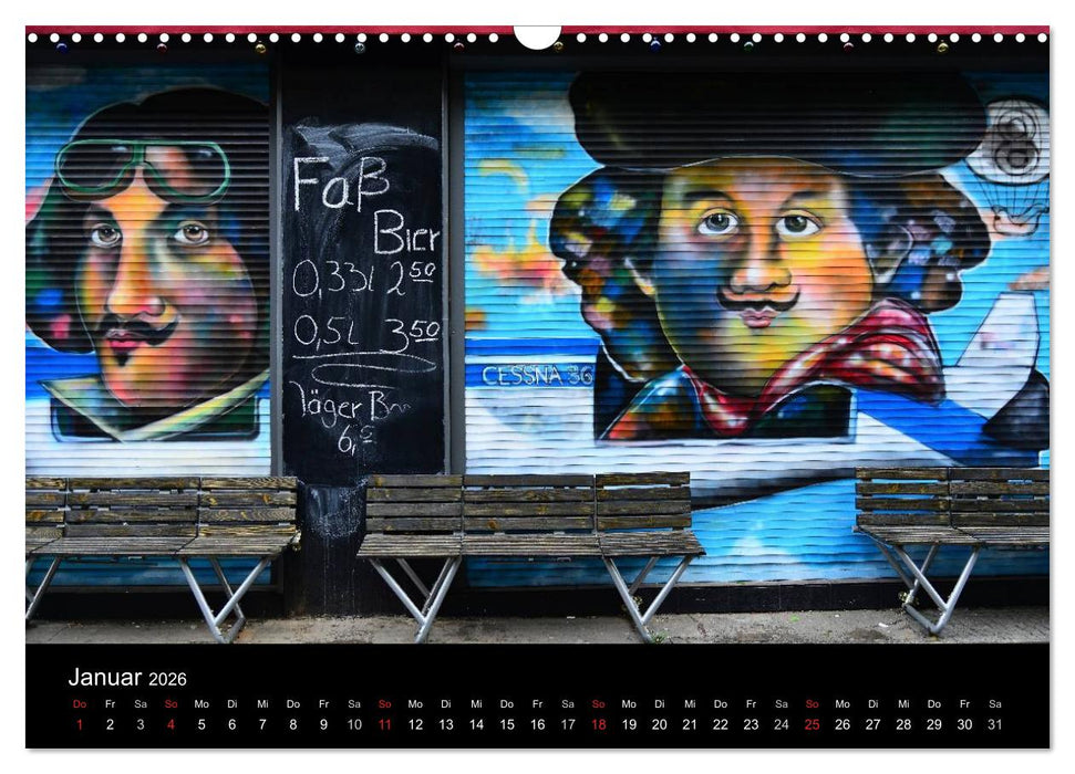 Urbane Kunst - Streetart 2026 (CALVENDO Wandkalender 2026)