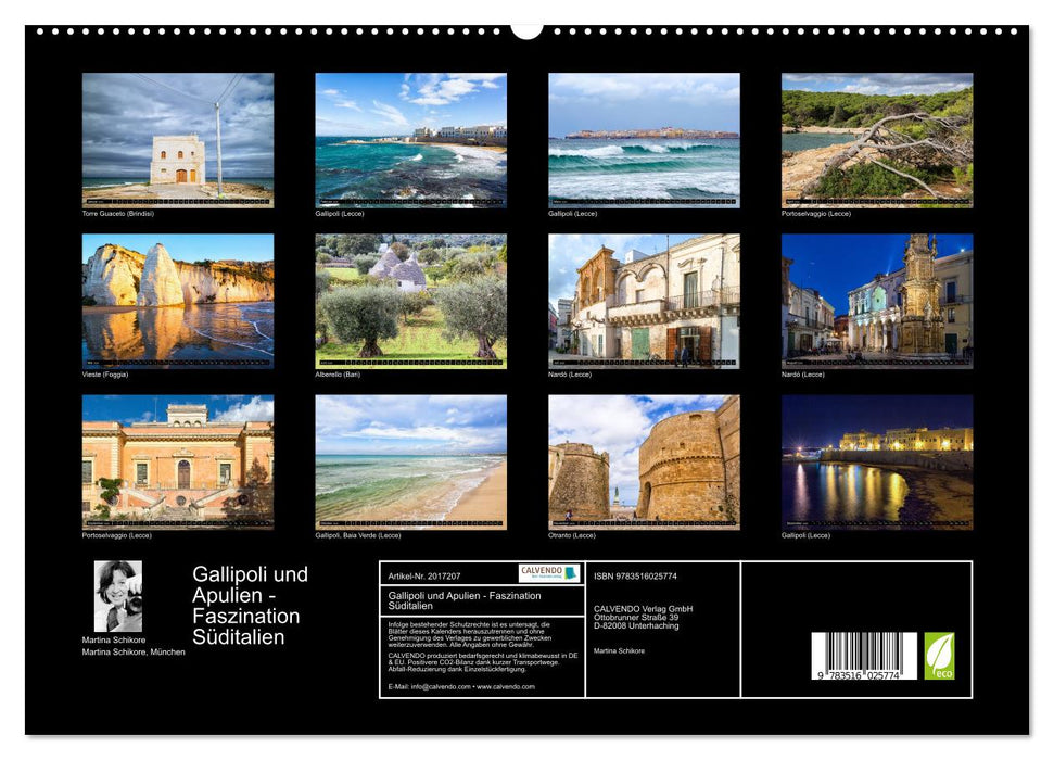 Gallipoli und Apulien - Faszination Süditalien (CALVENDO Premium Wandkalender 2026)