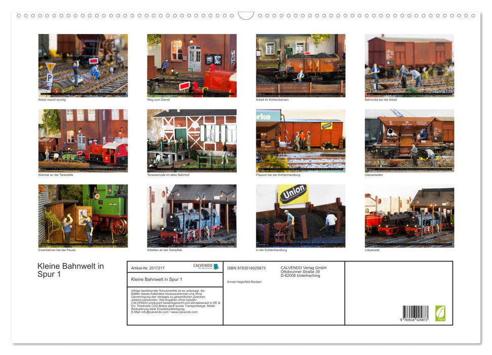 Kleine Bahnwelt in Spur 1 (CALVENDO Wandkalender 2026)
