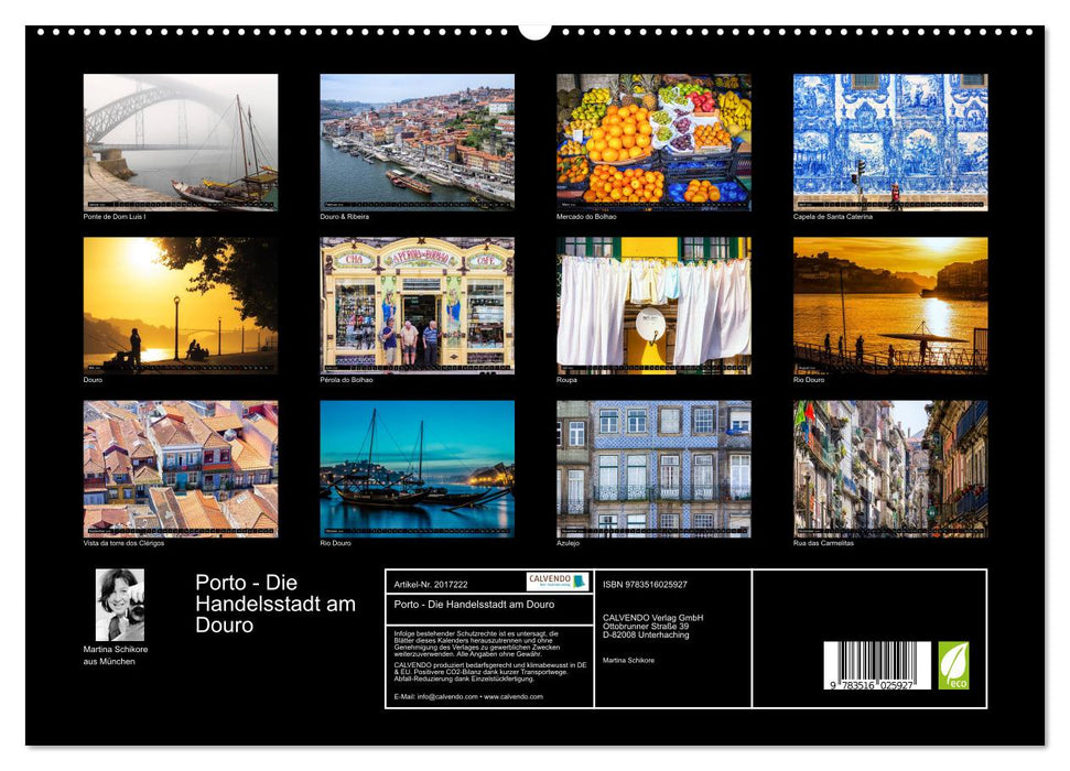 Porto - Die Handelsstadt am Douro (CALVENDO Premium Wandkalender 2026)